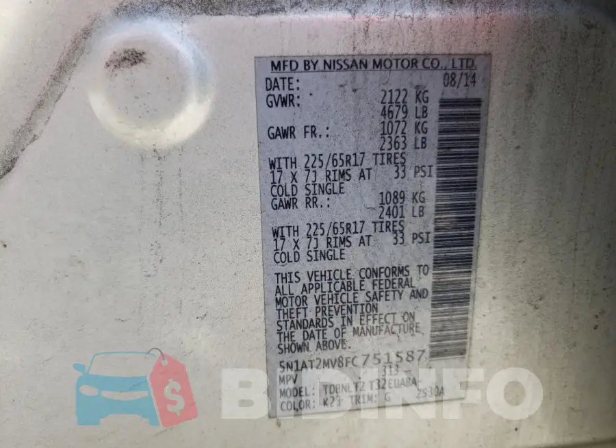 5N1AT2MV8FC751587 Photo# 13