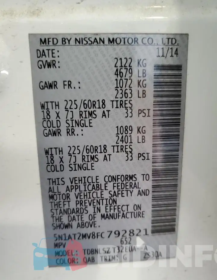 5N1AT2MV8FC792821 Photo# 12