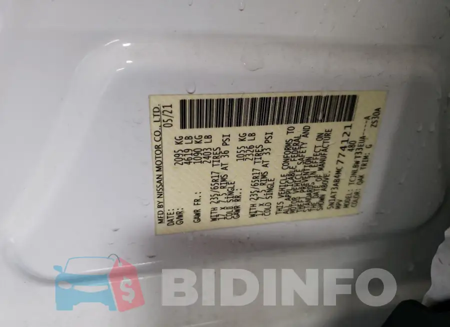 5N1AT3AB4MC774121 Photo# 12