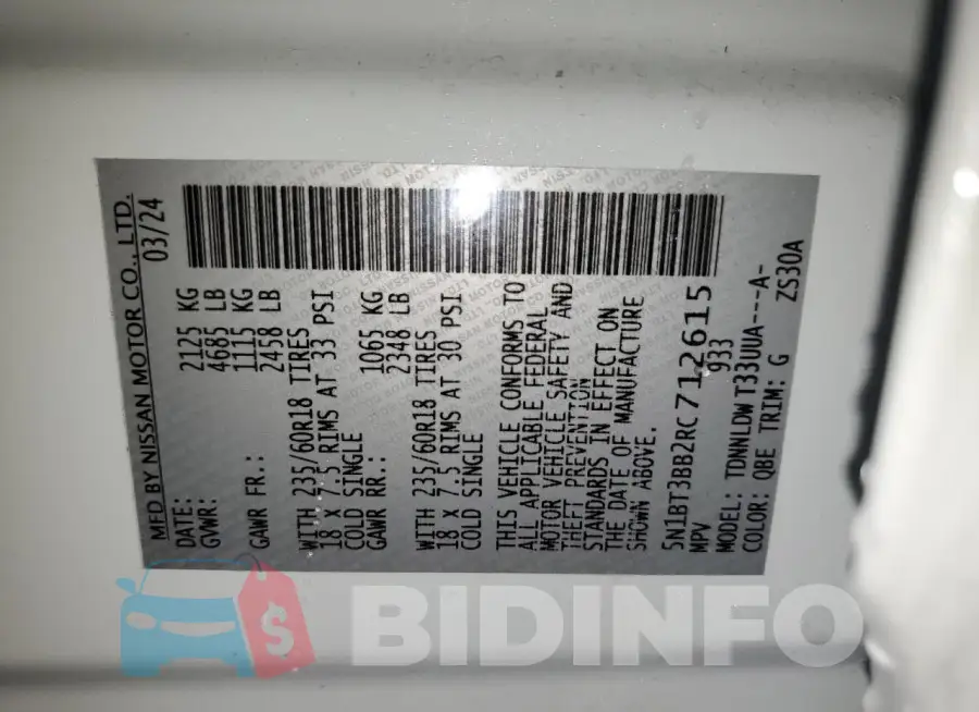5N1BT3BB2RC712615 Photo# 13