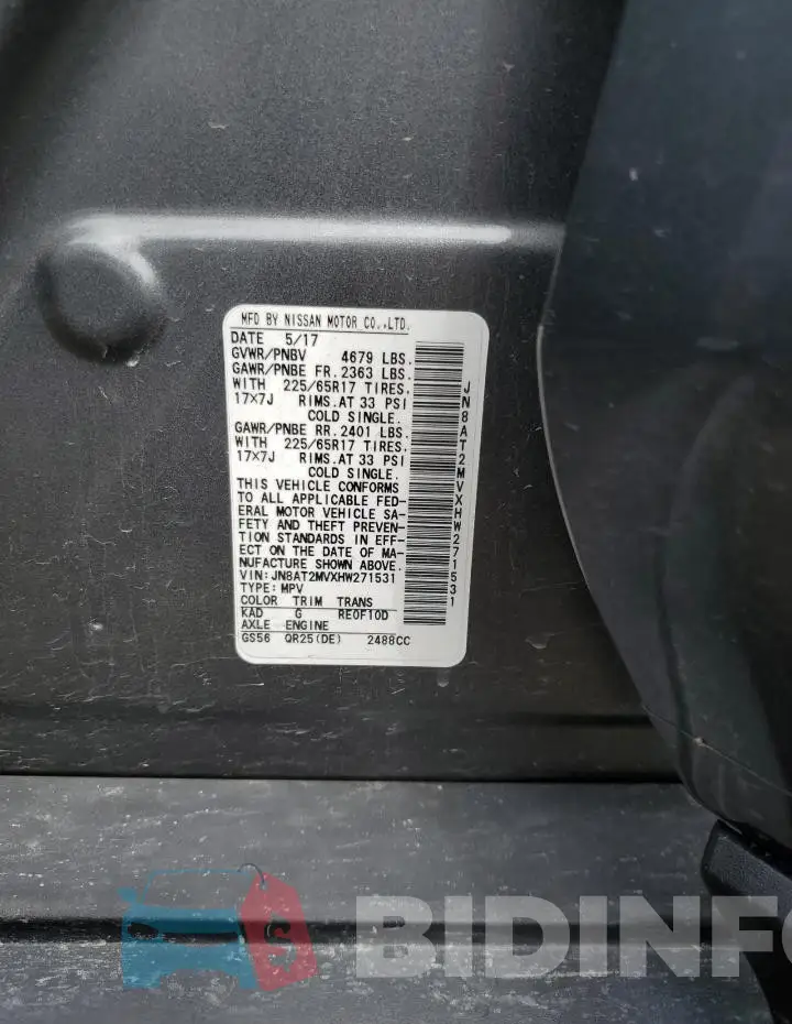 JN8AT2MVXHW271531 Photo# 12