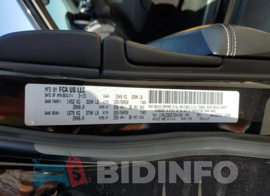 1C4RJEBG2FC841434 Photo# 13