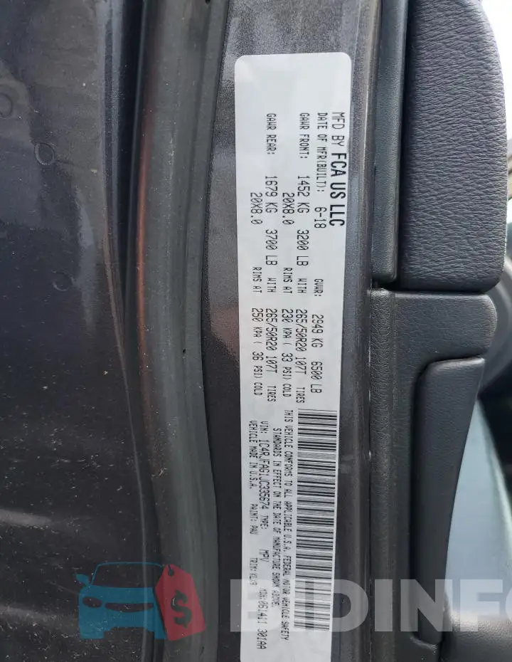 1C4RJFAG1JC335674 Photo# 13