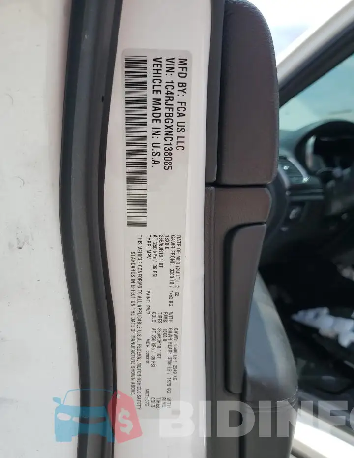 1C4RJFBGXNC138085 Photo# 13