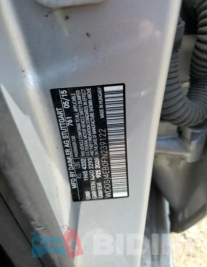 WDDSJ4EB0FN239122 Photo# 12