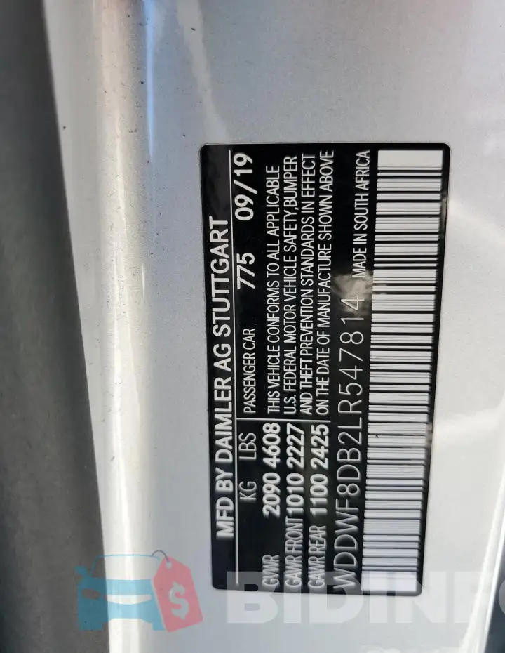 WDDWF8DB2LR547814 Photo# 13