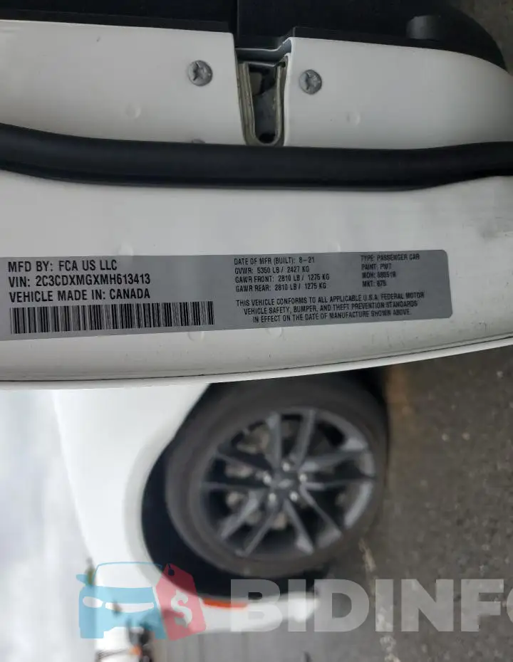 2C3CDXMGXMH613413 Photo# 12