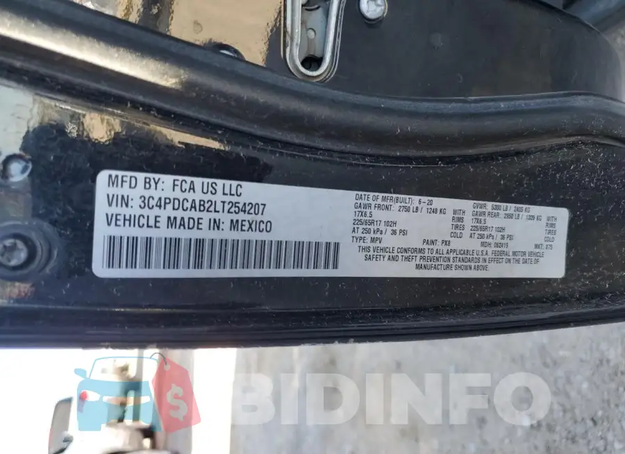 3C4PDCAB2LT254207 Photo# 13