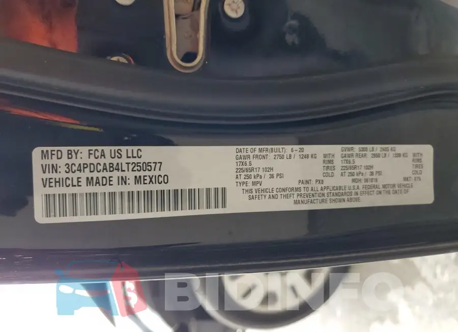 3C4PDCAB4LT250577 Photo# 14