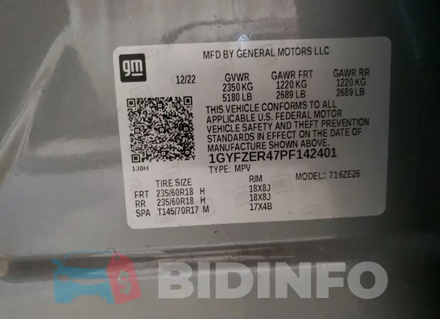 1GYFZER47PF142401 Photo# 14