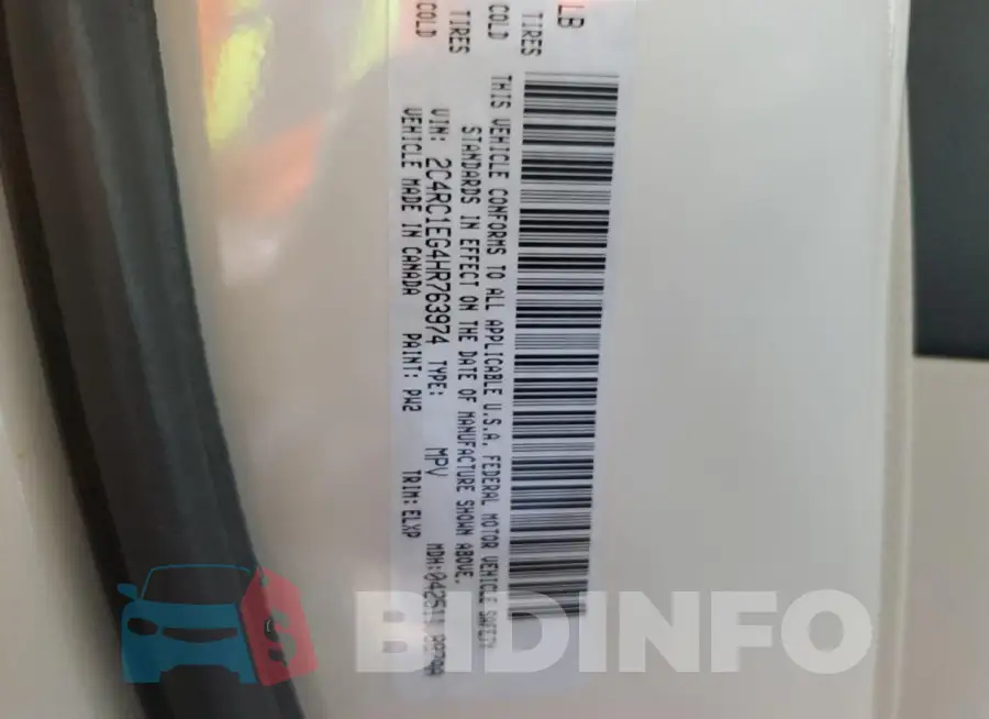 2C4RC1EG4HR763974 Photo# 14