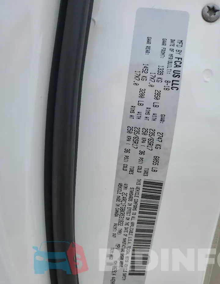 2C4RC1FG8KR531822 Photo# 14