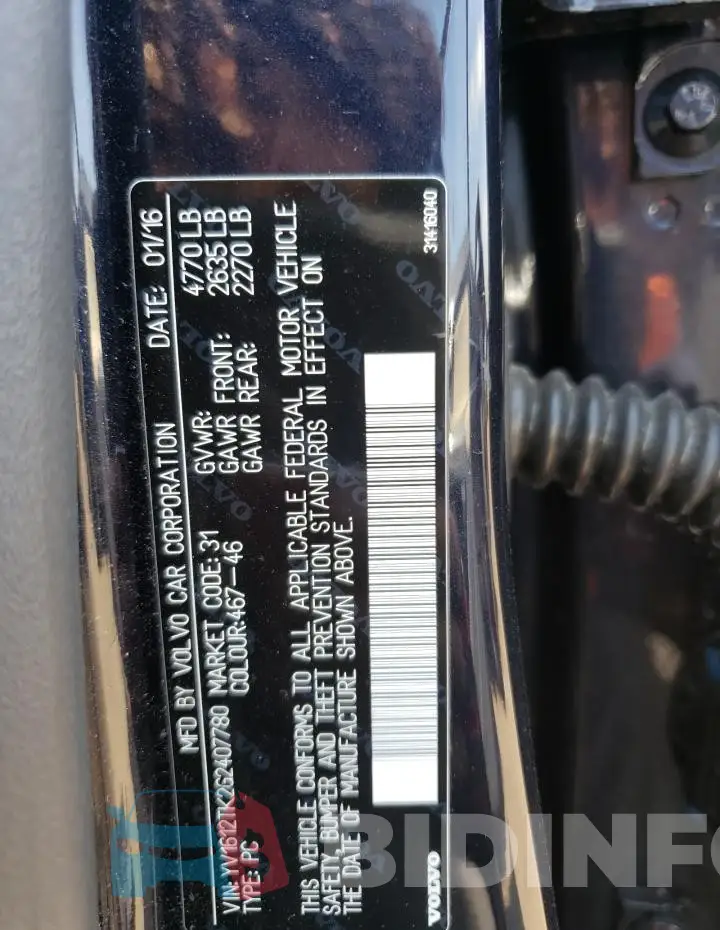 YV1612TK2G2407780 Photo# 12