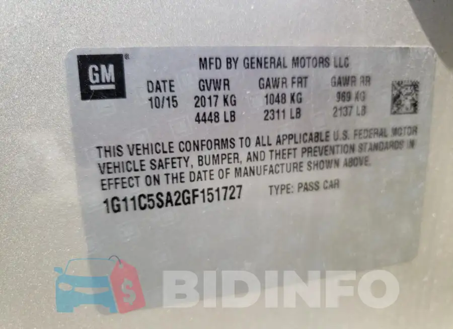 1G11C5SA2GF151727 Photo# 12