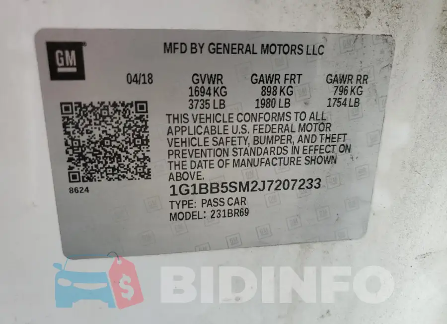 1G1BB5SM2J7207233 Photo# 12