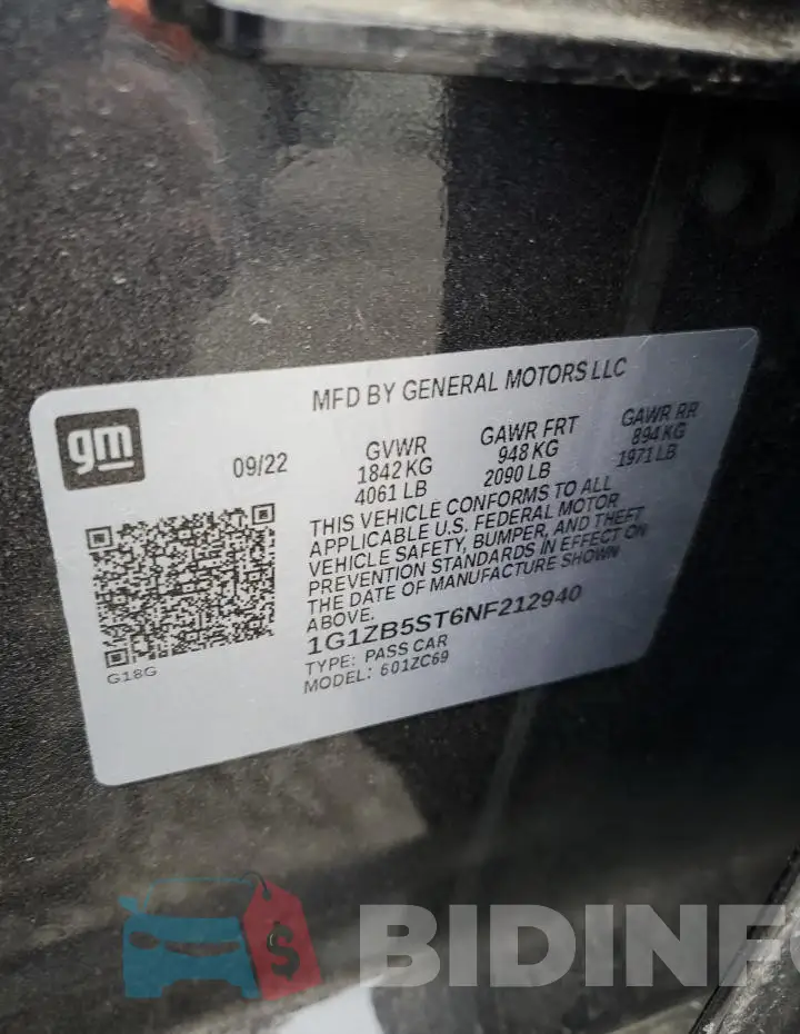 1G1ZB5ST6NF212940 Photo# 12