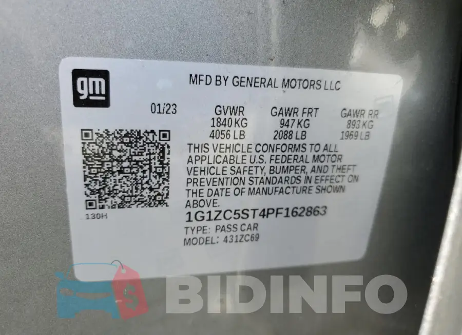 1G1ZC5ST4PF162863 Photo# 12