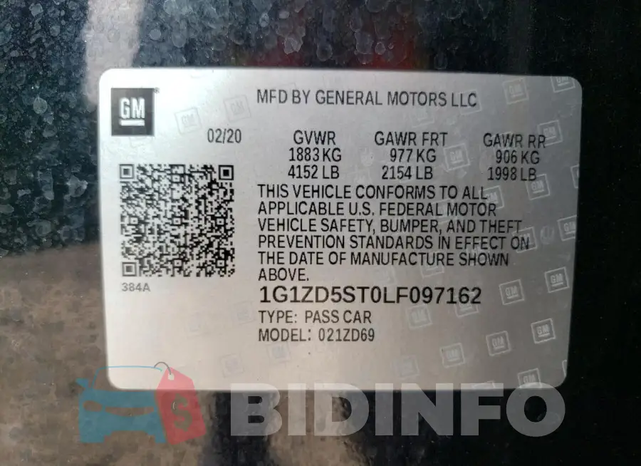 1G1ZD5ST0LF097162 Photo# 12