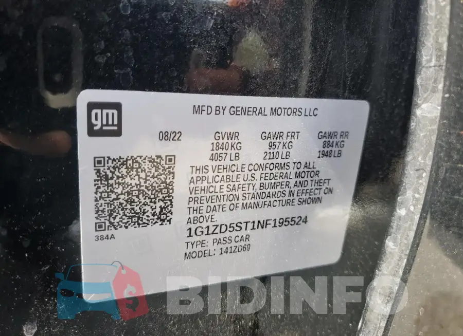 1G1ZD5ST1NF195524 Photo# 12