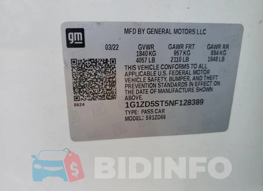 1G1ZD5ST5NF128389 Photo# 13