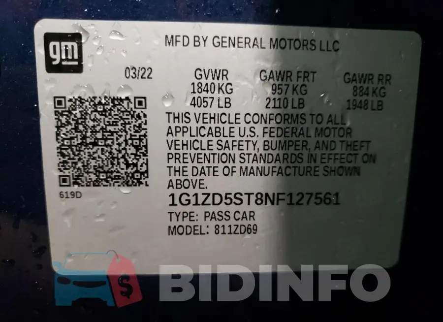 1G1ZD5ST8NF127561 Photo# 13