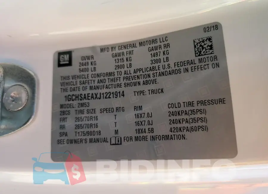 1GCHSAEAXJ1221914 Photo# 12
