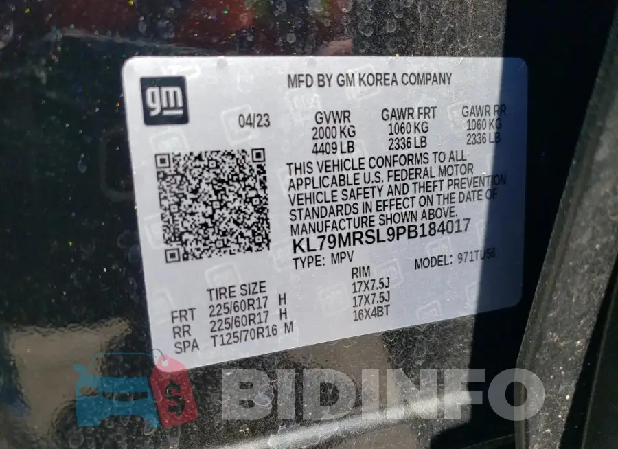 KL79MRSL9PB184017 Photo# 13