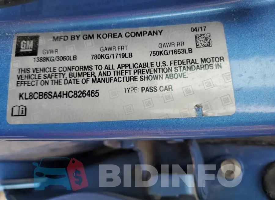 KL8CB6SA4HC826465 Photo# 12
