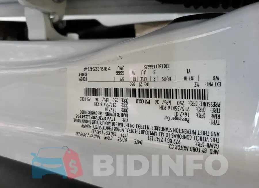 1FADP3F28FL224198 Photo# 12