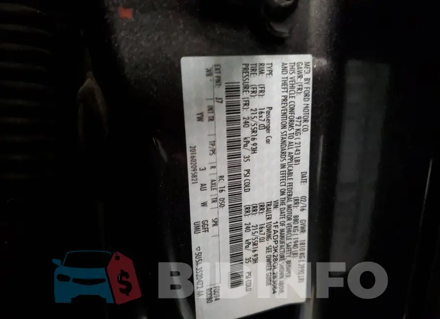 1FADP3K28GL283064 Photo# 12