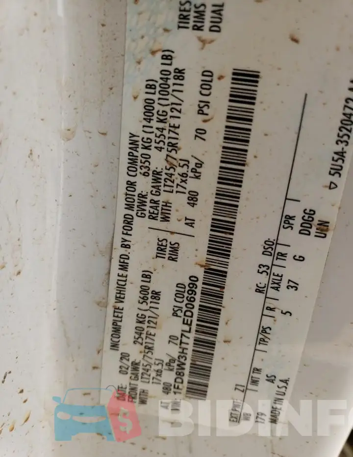 1FD8W3HT7LED06990 Photo# 12