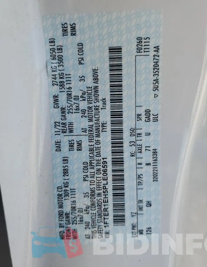 1FTER1EH5PLE06591 Photo# 12