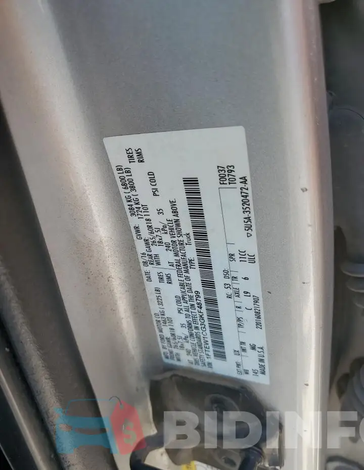 1FTEW1CG3GKF48799 Photo# 12