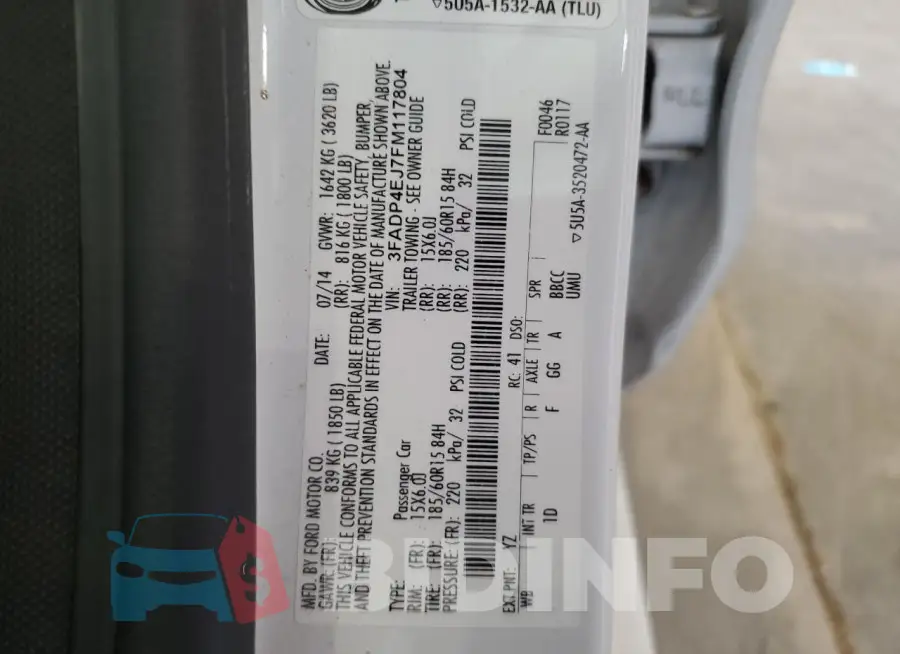 3FADP4EJ7FM117804 Photo# 12