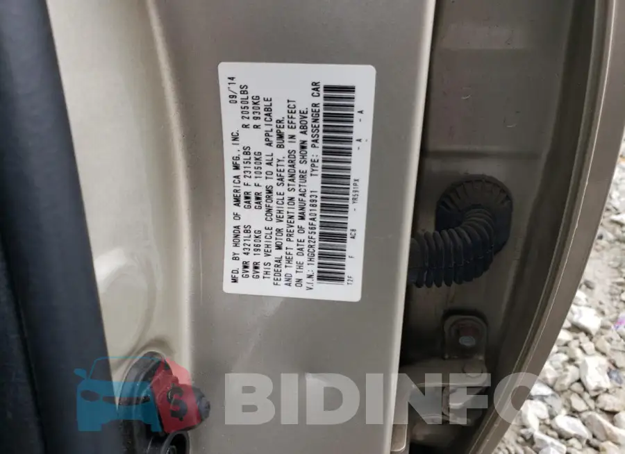 1HGCR2F56FA018931 Photo# 13