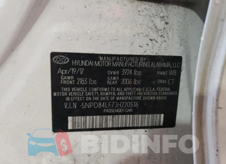 5NPD84LF7JH220516 Photo# 12
