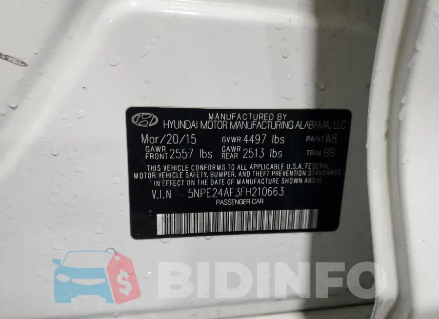 5NPE24AF3FH210663 Photo# 12