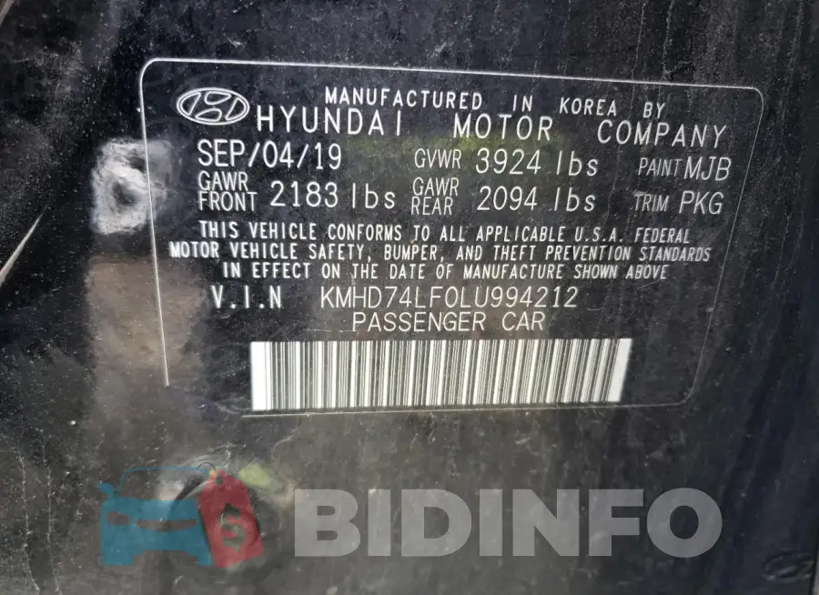 KMHD74LF0LU994212 Photo# 12