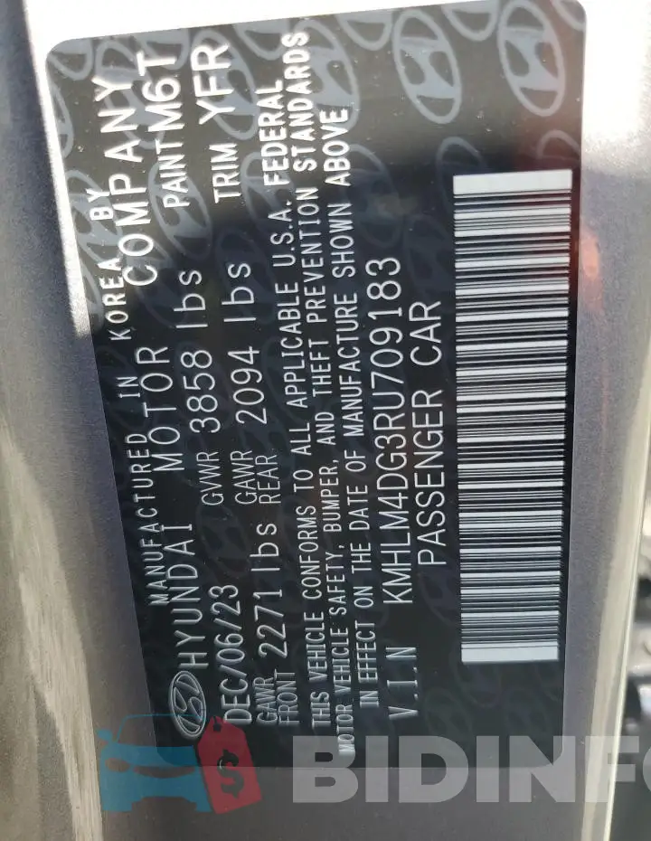 KMHLM4DG3RU709183 Photo# 13