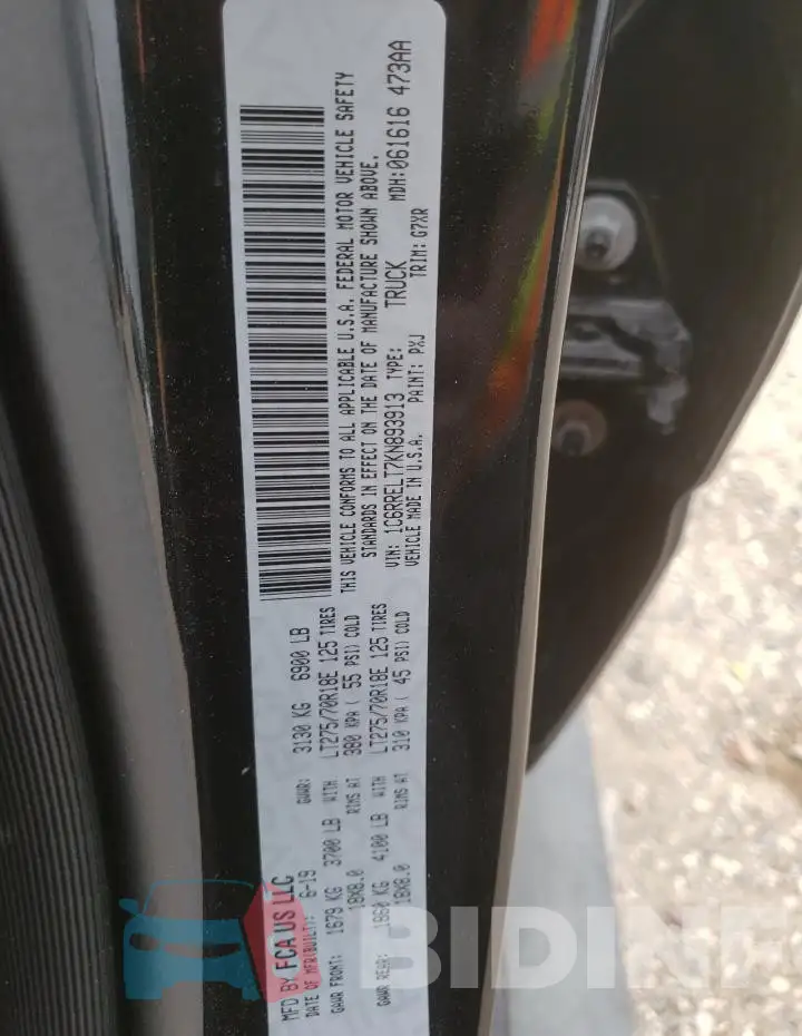 1C6RRELT7KN893913 Photo# 12