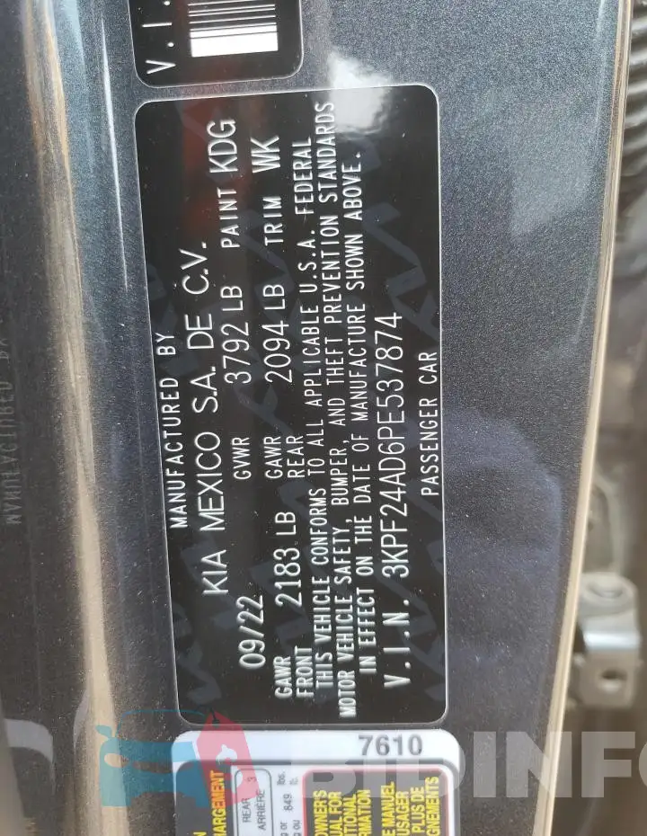 3KPF24AD6PE537874 Photo# 12