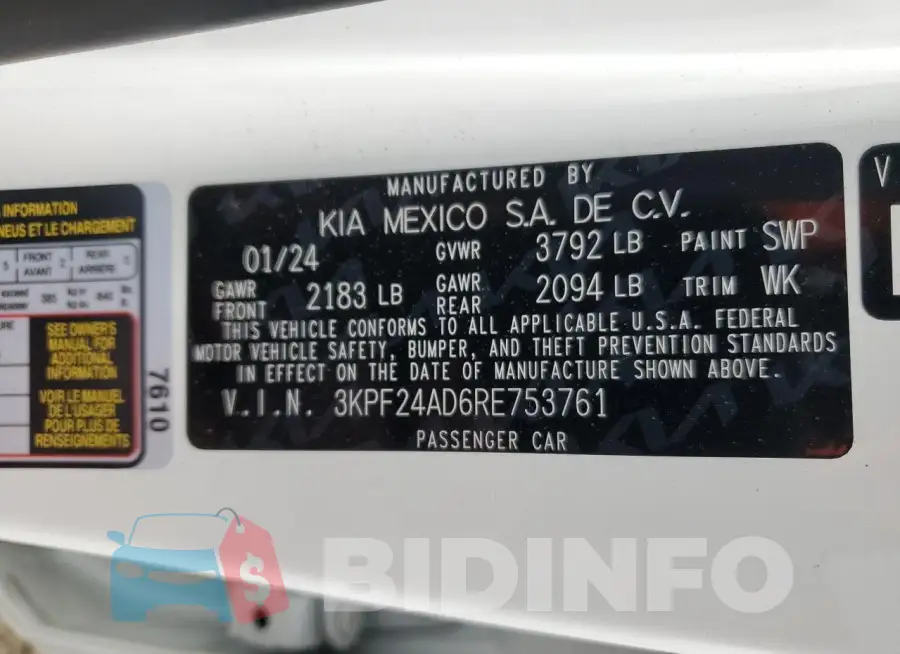 3KPF24AD6RE753761 Photo# 13