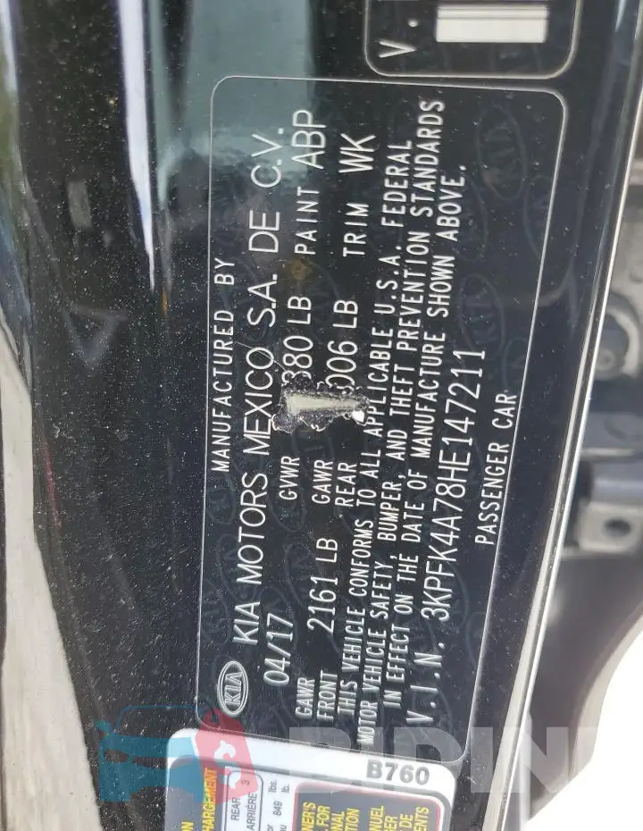 3KPFK4A78HE147211 Photo# 13