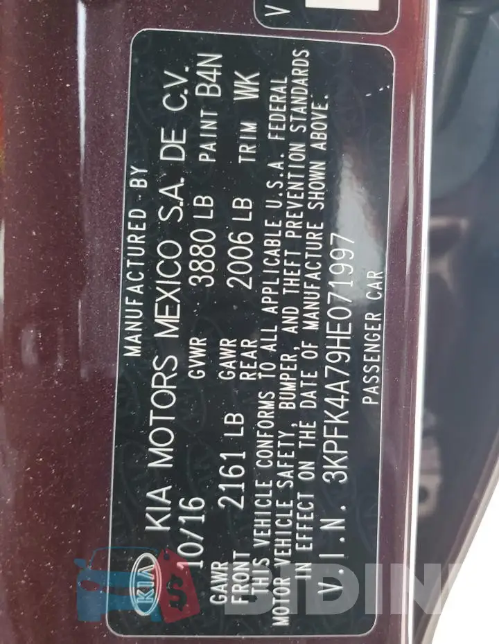 3KPFK4A79HE071997 Photo# 13