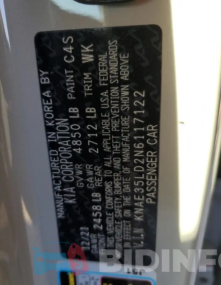 KNAE35LD2N6117122 Photo# 13