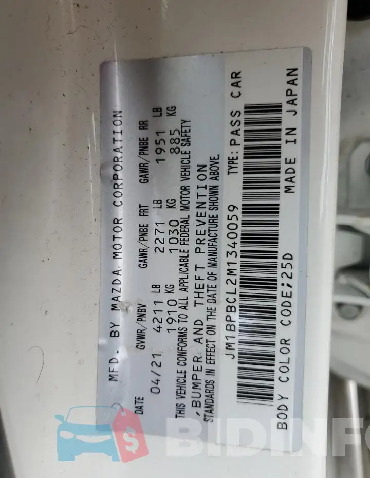 JM1BPBCL2M1340059 Photo# 13