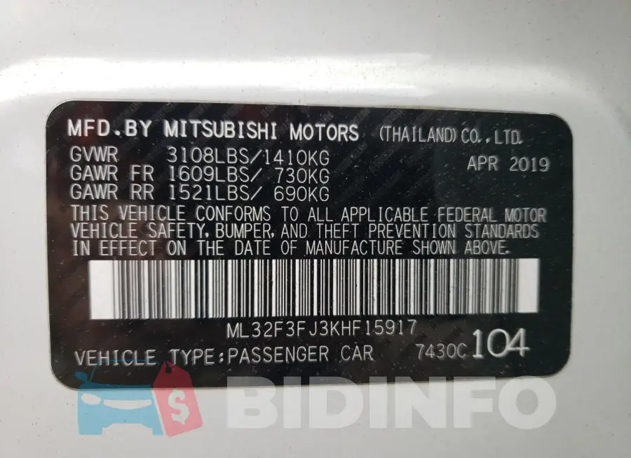 ML32F3FJ3KHF15917 Photo# 12