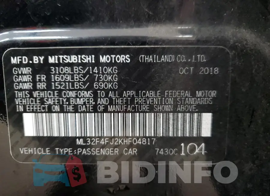 ML32F4FJ2KHF04817 Photo# 12