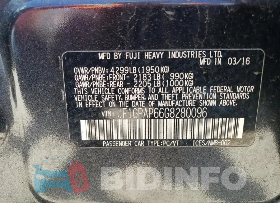 JF1GPAP66G8280096 Photo# 13