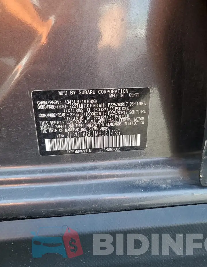 JF2GTABC1M8661435 Photo# 12